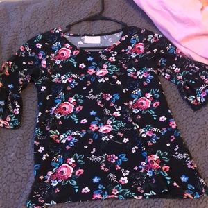 Formal flowery dress shirt